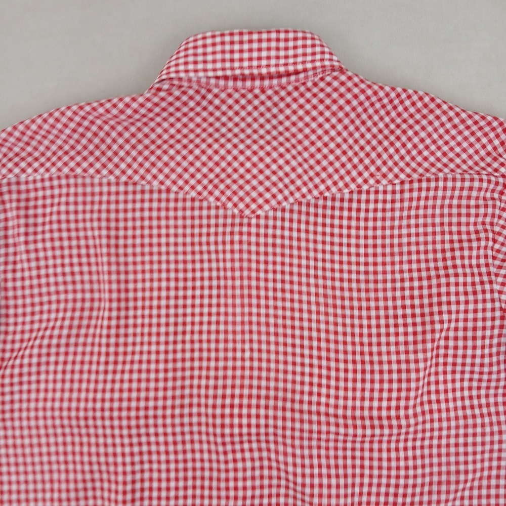 VTG Montgomery Ward 15-15.5 Medium Mens Shirt Western Dagger Collar 70s 21x26 - Picture 13 of 14